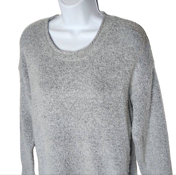 Dreamers Modcloth Gray Lace Up Braided Sweater Soft Size Small Women's - Picture 4 of 8